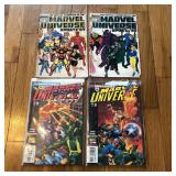 Lot of 4 Marvel Comics Marvel Universe Comic Books