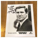 Autographed George Lazenby 007 Publicity Photo