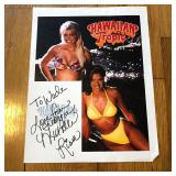 Autographed Michelle & Lisa Hawaiian Tropic Ad