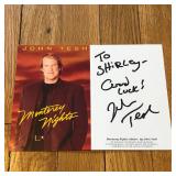 Autographed John Tesh Album Promo Card