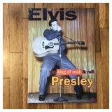 Sealed 1998 Elvis King of Rock Metal Poster Sign