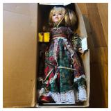 Christmas Nicole Doll with Stand in Box