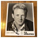 Autographed Don Most US Athletics Publicity Photo