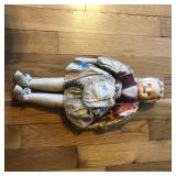 Old Vintage Doll / Cloth Body / Celluloid Face