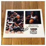 Autographed Mitch Richmond NBA Publicity Photo