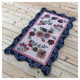 Floral Hand Hooked Rug