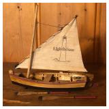 Lighthouse Wooden Boat Model