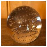 Graduated Bubble Glass Paperweight