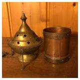 Brass Incense Burner & Copper / Brass Cup