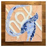 Handmade Hummingbird Mosaic Tile