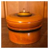 Frederick Cooper / Wooden Lidded Kumkum Box Jar