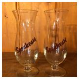 Lot of 2 Speakeasy Hurricane Glasses