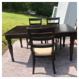 Dining Room Table with Leaf & 3 Chairs