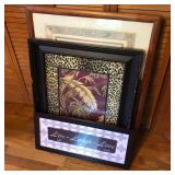 Lot of 6 Mixed Framed Decorative Art