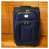 Dockers Navy Blue Rolling Luggage Suitcase