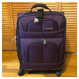 Leisure Purple Rolling Luggage Suitcase