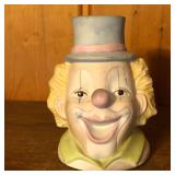 Ceramic Clown Head Sculpture