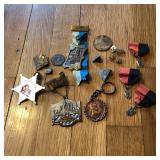 Mixed Lot of Pins & Medals