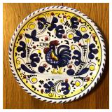 Handpainted Italian Grandi Bellagio Rooster Plate