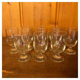 8 Frontier Airline Wine Cocktail Drink Glasses