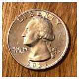 2021 Uncirculated Quarter Coin