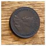 1921 Canada One Cent Penny Coin