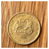 1986 Singapore Five Cents Coin