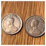 (2) Thailand Coins