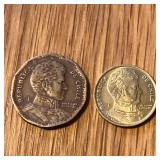 (2) Chile Peso Coins