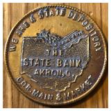 State Bank Akron Ohio Savings Account Trade Token