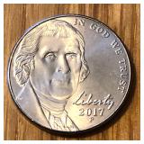 2017 P Jefferson Nickel Coin - Brilliant