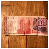 Argentina 100 Australes Banknote
