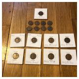 1940's Lincoln Head Wheat Penny Coins