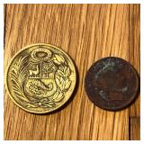 (2) Mixed Peru Coins