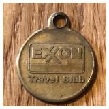 Exxon Travel Club Keychain Fob Medal