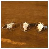 Broken Cutout Silver Mercury Dime Coin Jewelry