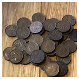 1940's Canada One Cent Penny Coins