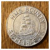HMS Bounty St Pete Fl Good Luck Token
