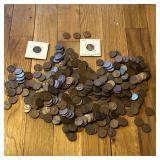 1940's Lincoln Head Wheat Penny Coins