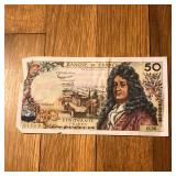 1963 France 50 Francs Banknote Racine Type 1962