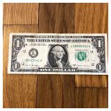 2017 US 1 Dollar Banknote - Fancy Serial Number