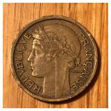 1941 France 2 Francs Coin
