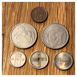 (6) Mixed Norway Coins
