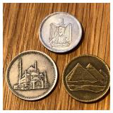 (3) Mixed Egypt Coins