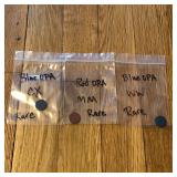 (3) Rare OPA Red & Blue 1 Point Rationing Tokens