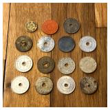 Mixed Lot of Sales Tax Tokens