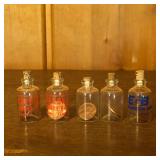 (5) Lincoln Head Cent Penny Coin In a Bottle