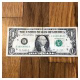 2013 US 1 Dollar Banknote - Fancy Serial Number