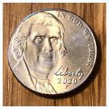 2020 P Jefferson Nickel Coin - Brilliant