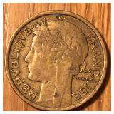 1941 France 2 Francs Coin
